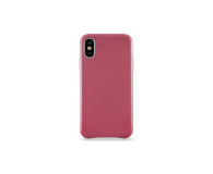 Etui Leather Case do iPhone X czerwone - 1388817 - zdjęcie 1